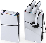 Зарядная станция DOBE для 2-х геймпадов Sony Dualsense RGB (белая) (TP5-3597)