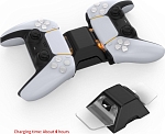 Зарядная станция DOBE для 2-х геймпадов Sony Dualsense (белая) (TP5-0528)