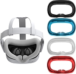 Силиконовая накладка DOBE для Qculus Quest 3S (синяя) (TY-3871)