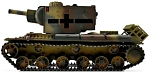 Радиоуправляемый танк Torro KV-2 1/16 ВВ-пушка, дым, зеленый V3.0 2.4G RTR, TR11708-CA-3.0