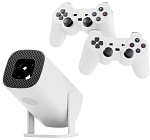 (EU) Проектор OEM P30 Max портативный игровой (1GB/8GB, Android 11, 2 Контроллера, 4K, 3D), Белый