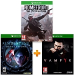 ИгроПак для XBOX One: Homefront: The Revolution + Resident Evil Revelations + Vampyr