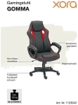 (EU) Игровое кресло XORA GOMMA, 241552319, Серое/Оранжевое