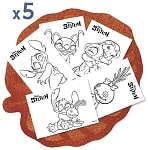 (EU) Детская парта Chicos Stitch, Белая