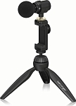 (EU) Комплект микрофона Behringer GO VIDEO KIT, конденсаторный, 32-бит/96 кГц, кардиоидный, USB, с треногой и кейсом