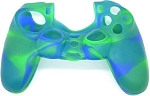 Силиконовый чехол для геймпада Sony DualShock 4 (камуфляж синий/зелёный)
