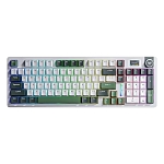 Клавиатура AULA S98Pro 3in1 RGB, синие свитчи, Бело-сине-тёмно-пурпурная