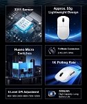 Компьютерная мышь AULA SC380pro, Чёрная