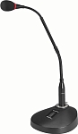 (EU) Столовый микрофон Monacor ECM-500, с gooseneck, ON/OFF, кардиоидный