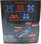 Радиоуправляемый монстр Remo Hobby SMAX Brushless (синий) 4WD 2.4G 1/16 RTR (E591-003)