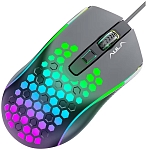 Компьютерная мышь AULA S11, Чёрная + Многоцветная подсветка