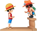 Фигурка BANPRESTO One Piece – Луффи и Эйс (WCF Log Stories), 8 см