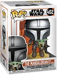 Фигурка Funko POP! Bobble: Star Wars: Mandalorian: The Mandalorian With The Child Flying With Jet (50959)