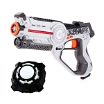 Игровой набор лазертаг пистолет и мишень на батарейках (белый), Wineya W7001U-White