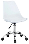 (EU) Офисное кресло FURNITURE STYLE Adriana 47.5x38x13 см, Белое