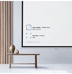 (EU) Аксессуар для проектора Iggual PSIMS203 92" экран рулонный ручной (16:9, 203x114 см) , Белый