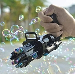 Генератор мыльных пузырей Gatling Electric Bubble Gun Миниган (чёрный)
