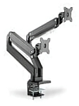 (EU) Аксессуар для монитора Digitus DA-90427 Dual Gas Spring Monitor Desk Mount (для 2 мониторов 15-35", газлифт, 30 кг, VESA 75/100, наклон/поворот/вращение, Cable Management, крепление-струбцина) , Чёрный
