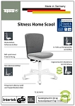 (EU) Детское кресло Sitness HOME SCOOL, 241552427, Серое