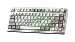 Клавиатура AULA F75 Milk White свитчи РУС, Ретро бело-серая