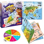 (EU) Настольная игра Bondibon Игра-викторина Умная Сова «Увлекательный мир животных и природы»