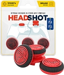 2 низкие + 1 высокая накладки на стики Fingerprint для DualSense PS5 (красные)