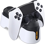 Зарядная станция DOBE для 2-х геймпадов Sony Dualsense (белая) (TP5-1501S)
