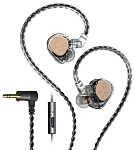 Проводные наушники с микрофоном HIDIZS ST2 Pro 3.5mm, Прозрачно-чёрные