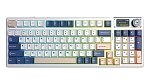 Клавиатура AULA F98Pro V3, Бело-сине-розовая