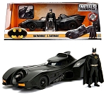 Модель автомобиля Jada 1:24 Batman 1989 Batmobile w/figure Die-Cast