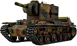 Радиоуправляемый танк Torro KV-2 1/16 ВВ-пушка, дым, зеленый V3.0 2.4G RTR, TR11708-CA-3.0
