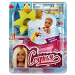 Аксессуары для кукол 29 см комплект акс для Софии, ванна, блист КАРАПУЗ в кор.36шт AC20-S-BB