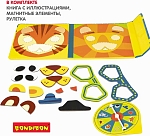 (EU) Настольная игра Bondibon Мини-игры в дорогу для малышей «Веселые мордашки. Собери первым!»