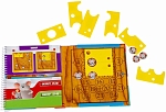 (EU) Настольная игра Bondibon Магнитная игра для путешествий «Сырные лазейки»