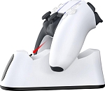 Зарядная станция DOBE для 2-х геймпадов Sony Dualsense (белая) (TP5-0516B)