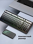 Клавиатура AULA F99 Reaper свитчи РУС, символы на боковых гранях, Серый градиент