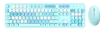 Беспроводной комплект клавиатуры и мыши AULA AC306, Сине-разноцветный