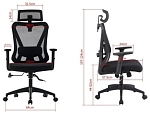 (EU) Офисный стул Activejet T5 BLACK, 265249366, Чёрный