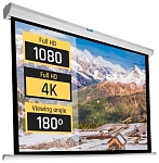 (EU) Аксессуар для проектора Iggual PSIMS203 92" экран рулонный ручной (16:9, 203x114 см) , Белый