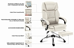 (EU) Офисный стул Mark Adler MA-BOSS 6.0 BEIGE, 220918735, Белый