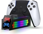 Зарядная станция DOBE для 2-х геймпадов Sony Dualsense RGB (черная) (TP5-3571)