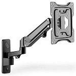 (EU) Кронштейн для монитора Digitus DA-90428 Универсальный настенный Full Motion кронштейн с газлифтом (VESA 75/100/200/224, до 43", до 23 кг), Чёрный