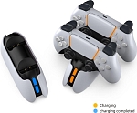 Зарядная станция DOBE для 2-х геймпадов Sony Dualsense RGB (белая) (TP5-05103)