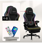 (EU) Игровое кресло Huzaro HZ-FORCE 4.6 RGB BLACK MESH, 276249402, Чёрное