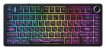Клавиатура AULA F75 Neonight Cotton Candy бесшумные свитчи РУС, Чёрная
