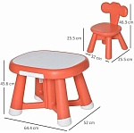 (EU) Детский набор стол и стулья QPLAY Kohala Baby, Оранжевое